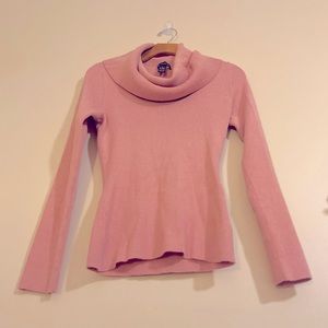 Medium INC Pink Cowl Neck Sweater